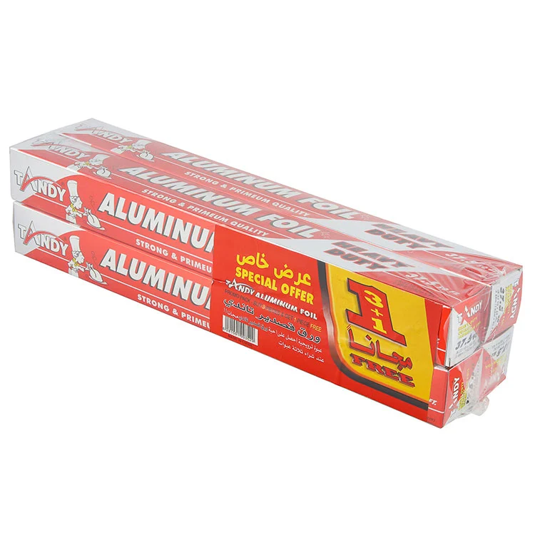 Rolos de cozinha para embrulho de alimentos em folha de alumínio
